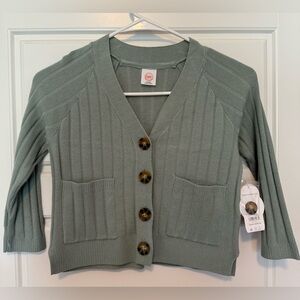 Wonder Nation Girls Button Up Cardigan